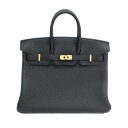 【最大3万円割引クーポン 5/1~】【天白】【HERMES】エルメス バーキン25 ブラック ゴールド金具 B刻印 2023年頃製造 トゴ ハンドバッグ 鞄 レ...