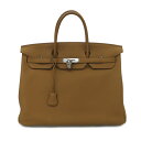 【名古屋】【HERMES】エルメス バーキン40 トゴ ブロンズドレ シルバー金具 ハンドバッグ Y刻印 2020年製造 ブラウン 旅行バッグ レザー メンズ ...