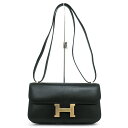 【最大3万円割引クーポン 5/1~】【名東】【HERMES】エルメス コンスタンスエラン ミロワール シェーブルシャムキラ ブラック ゴールド金具 W刻 レザー...