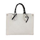 【最大3万円割引クーポン 5/9 20:00~】【天白】【LOUIS VUITTON】ルイヴィトン エピ オンサゴー MM 2WAY ハンドバッグ トート ホワ...