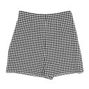 【名東】【CHRISTIAN DIOR】ディオール ショートパンツ 341P03A1542 サイズ38 ギンガムチェック モノトーン キュロット ショート丈 レ...