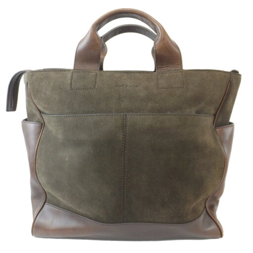 【天白】【COACH】コーチ トートバッグ スエード ブラウン レザー ブロンズ金具 大容量 ショルダーストラップ レザーチャーム メンズ レディース 鞄【中古】 【天白】【COACH】コーチ トートバッグ スエード ブラウン レザー ブロンズ金具 大容量 ショルダーストラップ レザーチャーム メンズ レディース 鞄【中古】