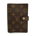 【名古屋】【LOUIS VUITTON】ルイヴィトン アジェンダPM R20005 モノグラム ブラウン ゴールド金具 PVC レザー 手帳カバー 小物 レディ...