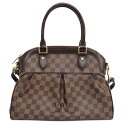 【天白】【LOUIS VUITTON】ルイヴィトン トレヴィPM ハンドバッグ ショルダーバッグ2WAY N51997 ダミエ ブラウン ゴールド金具 バッグ ...