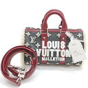【最大3万円割引クーポン 5/1~】【天白】【LOUIS VUITTON】ルイヴィトン キーポル・バンドリエール25 ボストン M23788 ショルダー ボア ...