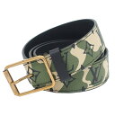 【最大3万円割引クーポン 5/1~】【栄】【LOUIS VUITTON】ルイヴィトン ベルト サンチュール M9646U モノグラモフラージュ 90表記 GD金...
