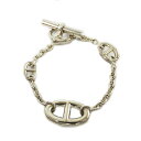 【最大3万円割引クーポン 5/1~】【天白】【HERMES】エルメス ファランドール シェーヌダンクル ブレスレット Ag925 SV925 約25.9g シル...