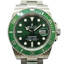 【天白】【ROLEX】ロレックス サブマリーナデイト 116610LV グリーン 緑 ランダム SS メンズ 腕時計 自動巻き 保証書付き 2017年【国内正規...
