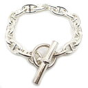 【栄】【HERMES】エルメス シェーヌダンクルMM ブレスレット 16コマ 16リンク Ag925 SV925 シルバー チェーン メンズ レディース ジュエ...