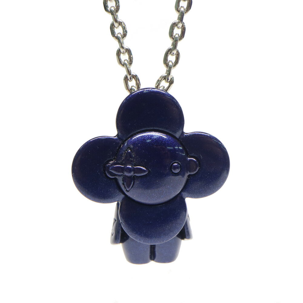 【名古屋】【LOUIS VUITTON】ルイヴィトン コリエ・ヴィヴィエンヌ ペンダント ネックレス MP3194 メタル ネイビー メンズ レディース ジュエ...