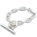 【天白】【HERMES】エルメス シェーヌダンクルMM ブレスレット 16コマ 16リンク Ag925 SV925 58.3g シルバー チェーン メンズ レデ...