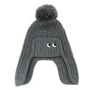 【名古屋】【ANYA HINDMARCH】アニヤハインドマーチ ニット帽 ビーニー 188760 チャコール グレー ウール Hat Eyes in Soft ...