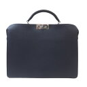 【最大3万円割引クーポン 5/1~】【天白】【FENDI】フェンディ ピーカブー ISeeU ミディアム 2WAYハンドバッグ ネイビー シルバー金具 レザー ...