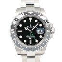 【名古屋】【ROLEX】ロレックス GMTマスターII 126710GRNR ランダム ブラック SS 自動巻き メンズ オイスター 保証書付き 2024年【中...
