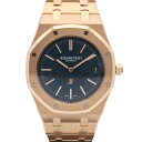 【天白】【AUDEMARS PIGUET】オーデマピゲ ジャンボ エクストラシン 15202OR.OO.1240OR.01 青文字盤 自動巻き K18PG ピン...