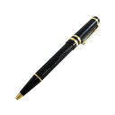 【天白】【MONTBLANC】モンブラン ドズトエフスキー ボールペン ドズトエフスキー 28638 マイスターシュテック ブラック カボション クリップ 回転式 文具 ビジネス 小物【中古】