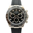 【最大3万円割引クーポン 5/9 20:00~】【天白】【ROLEX】ロレックス コスモグラフデイトナ クロノグラフ ブラック 8Pダイヤ 116519LNG ...