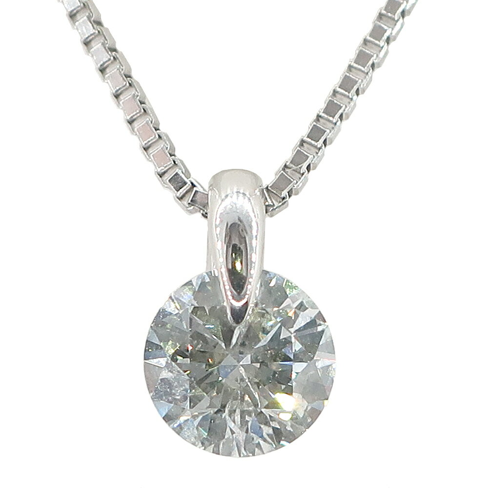 【天白】【JEWELRY】ジュエリー ネックレス プラチナ PT900 PT850 ダイヤ 一粒 1.003ct ラウンド デザイン シンプル レディース 45cm 高級 【中古】(4)