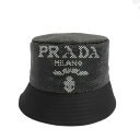 【最大4万円割引クーポン 5/28 10:00~】【名古屋】【PRADA】プラダ Re-Nylon バケットハット ブラックスタッズ ロゴ 2HC137 2D0...