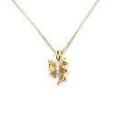 【栄】【JEWELRY】ネックレス K18PG 750 約3.3g ダイヤ 0.04ct 約40cm ジュエリー ピンクゴールド レディース 女性 本体のみ【中古】