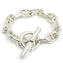 【栄】【HERMES】エルメス Ag925 シェーヌダンクルTGM ブレスレット 13コマ 13リンク SV925 シルバー チェーン メンズ ジュエリー その...