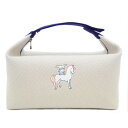 【最大3万円割引クーポン 5/1~】【名東】【HERMES】エルメス ブリッドアブラックGM ガブリオル ハンドバッグ ポーチ グリペール グレー系 レディース...
