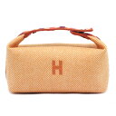【最大3万円割引クーポン 5/1~】【名東】【HERMES】エルメス ブリッドアブラックPM オ・カレ ハンドバッグ ポーチ フォーブ オレンジ レディース【新...
