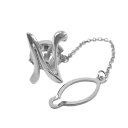 【天白】【JEWELRY】ジュエリー タイピン Nモチーフ プラチナ Pt900 2.0g チェーン ネクタイピン メンズ ビジネス ファッション 小物【中古】