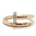 【天白】【CARTIER】カルティエ ジュストアンクル リング クラシックモデル ダイヤ 指輪 750PG ピンクゴールド #59 ジュエリー K18 B4094859【メーカー仕上げ済】【中古】