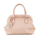 【天白】【FENDI】フェンディ セレリア ハンドバッグ ピンク シルバー金具 レザー バッグ 可愛い レディース 女性 ピンク色 鞄【中古】