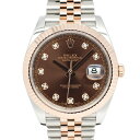 【最大4万円割引クーポン 5/28 10:00~】【名古屋】【ROLEX】ロレックス デイトジャスト 41 126331G ランダム チョコレート ダイヤ SS...