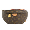 【最大3万円割引クーポン 5/1~】【名古屋】【LOUIS VUITTON】ルイヴィトン モノグラム バムバッグ M43644 マロン ショルダーバッグ ボディ...