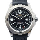 【最大3万円割引クーポン 5/1~】【天白】【BREITLING】ブライトリング コルトクォーツ A74388 ブラック SS ラバー メンズ 自動巻き 腕時計【仕上げ、電池交換済み】【中古】(2)