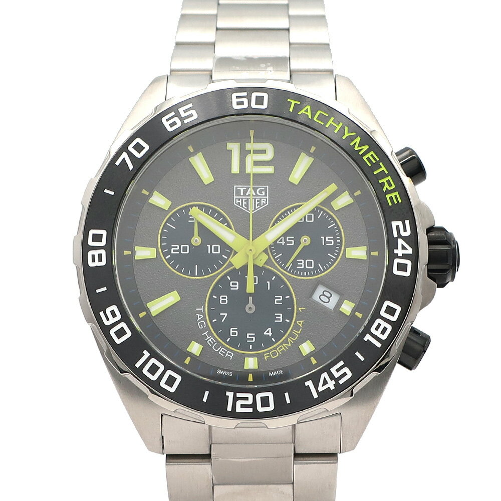 【最大3万円割引クーポン 7/1~】【天白】【TAG HEUER】タグホイヤー フォーミュラ1 クロノグラフ CAZ101AG.BA0842 クォーツ ステンレス グレー文字盤 メンズ 腕時計【新品】【未使用】【中古】
