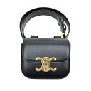 【最大3万円割引クーポン 5/1~】【名東】【CELINE】セリーヌ ベルトバッグ トリオンフ ウエストバッグ ブラック ゴールド金具 カーフレザー その他 メンズ レディース【中古】(4)