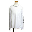 【最大3万円割引クーポン 9/1~】【天白】【CHROME HEARTS】クロムハーツ ネックロゴ プリント 長袖カットソー ロンT Lサイズ LARGE アパレル 男 メンズ 美品【中古】