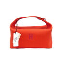 【最大3万円割引クーポン 5/1~】【名東】【HERMES】エルメス ブリッドアブラックGM ハンドバッグ ポーチ オレンジ レディース メンズ【未使用】【中古...