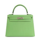 【最大3万円割引クーポン 5/1~】【名古屋】【HERMES】エルメス ケリー28 外縫い エプソン ヴェールクリケット シルバー金具 ハンドバッグ ショルダー...