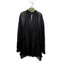 【最大3万円割引クーポン 8/1~】【名東】【GUCCI】グッチ シースルーシャツ インナー付 38サイズ ブラック 黒 770124 長袖 シルク アセテート...