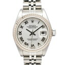 【最大4万円割引クーポン 5/28 10:00~】【名古屋】【ROLEX】ロレックス デイトジャスト 79174NR F番 シェル ローマ SS WG 自動巻き...