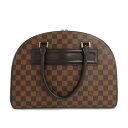 【名古屋】【LOUIS VUITTON】ルイヴィトン ノリータ N41455 ダミエ エベヌ ミニボストンバッグ ハンドバッグ 半円形 ブラウン PVC レザー...