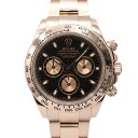 【天白】【ROLEX】ロレックス コスモグラフデイトナ 116505 ブラック K18 ローズゴールド 腕時計 自動巻き メンズ 40mm 2021年保証書【仕...