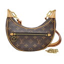 【最大3万円割引クーポン 8/1~】【名東】【LOUIS VUITTON】ルイヴィトン ループ モノグラム ショルダーバッグ ブラウン M81098 RFID ...