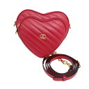 【名東】【GUCCI】グッチ インターロッキングG ハートショルダーバッグ レッド 赤色 レザー 751628 レディース【新品】【未使用】【中古】(4)