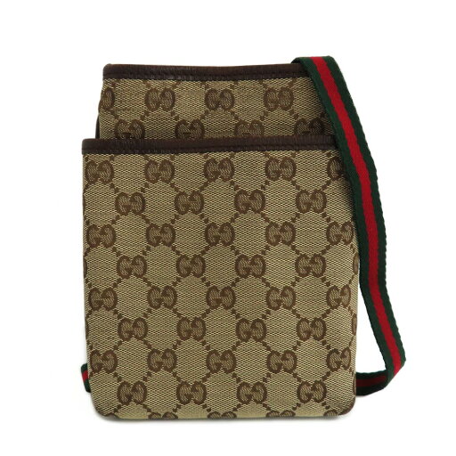 【名古屋】【GUCCI】グッチ ミニショルダーバッグ 141863 GG シェリーライン ベージュ ブラウン GGキャンバス レザー ポシェット レディース メンズ【中古】 【名古屋】【GUCCI】グッチ ミニショルダーバッグ 141863 GG シェリーライン ベージュ ブラウン GGキャンバス レザー ポシェット レディース メンズ【中古】