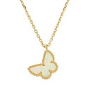 【名東】【VAN CLEEF&ARPELS】ヴァンクリーフ&アーペル ネックレス スウィート パピヨン マザーオブパール K18YG イエローゴールド 40cm VCARF69300 ジュエリー【仕上げ済】【中古】(4)