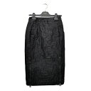 【名東】【CHRISTIAN DIOR】ディオール ミディスカート 527J57A2105 サイズ36 黒 ブラック ひざ丈 レディース アパレル 女 服 【新...
