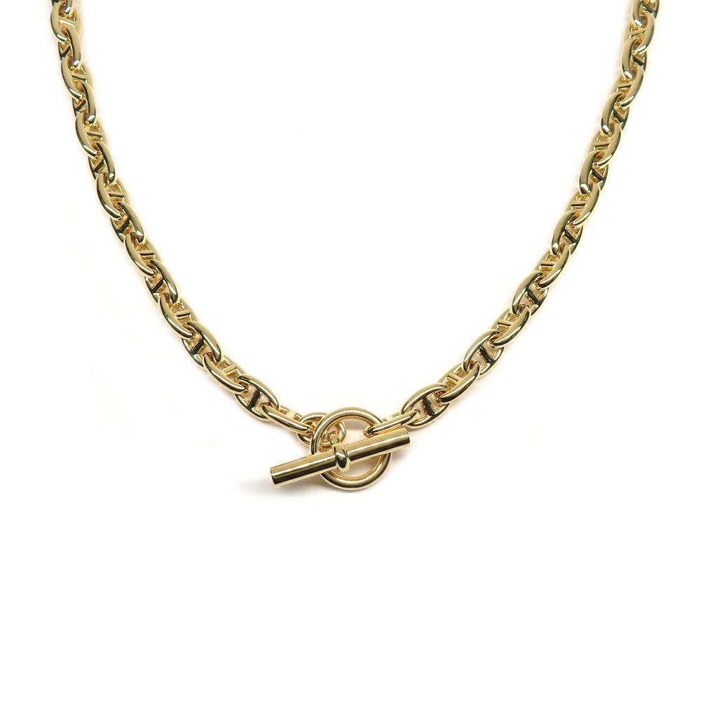 【名古屋】【HERMES】エルメス ネックレス シェーヌダンクルTPM 62コマ 62リンク チェーン K18YG Au750 イエローゴールド 金無垢 202...