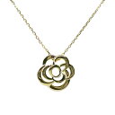 【名古屋】【CHANEL】シャネル カメリア ネックレス 750YG K18YG イエローゴールド ペンダント 41cm ジュエリー アクセサリー レディース【仕上げ済】【中古】
