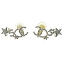 【栄】【CHANEL】シャネル ココマーク No.5 スター イヤリング ラインストーン シャンパンゴールド C22S GP 約7.0g 小物 アクセ その他 箱【中古】(4)